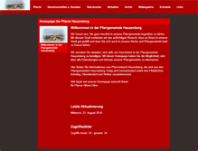 Tablet Screenshot of pfarrei-hauzenberg.de